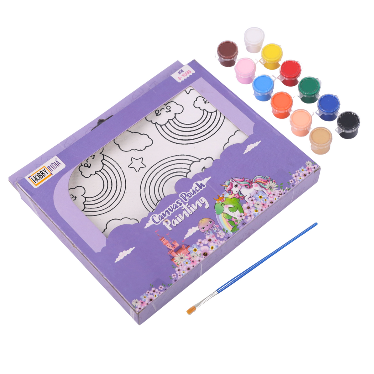 Canvas Pouch Kit Rainbow Hobby Decor Pvt Ltd
