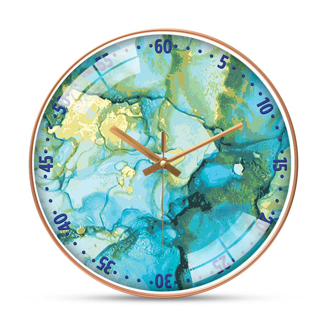 Marble texture wall clock Hobby India