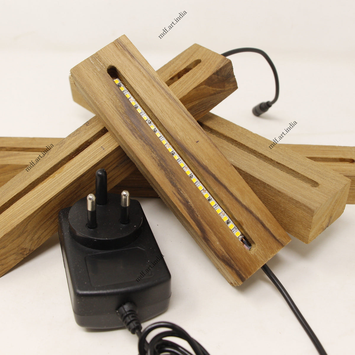 Led Light Wooden Base MDF ART INDIA Hobby Decor Pvt Ltd