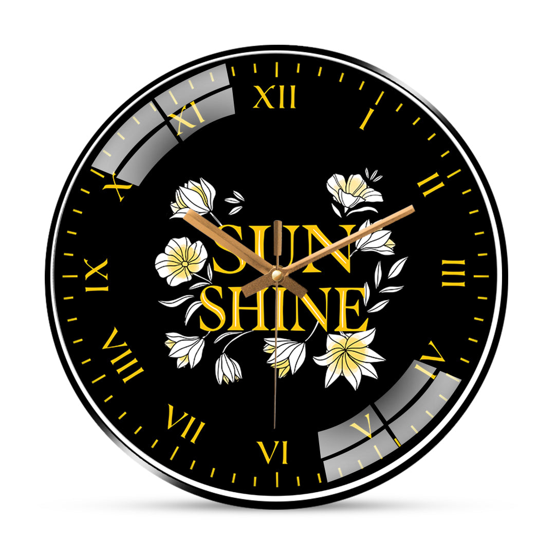 Sunshine encouraging quotes Wall Clock Hobby Decor Pvt Ltd