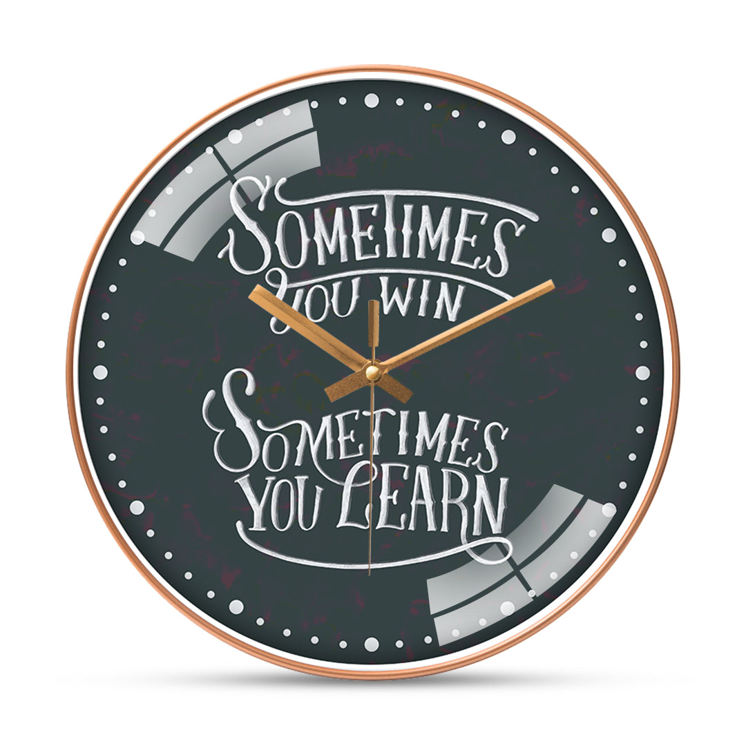 Learn teacher quotes wall clock Hobby Decor Pvt Ltd