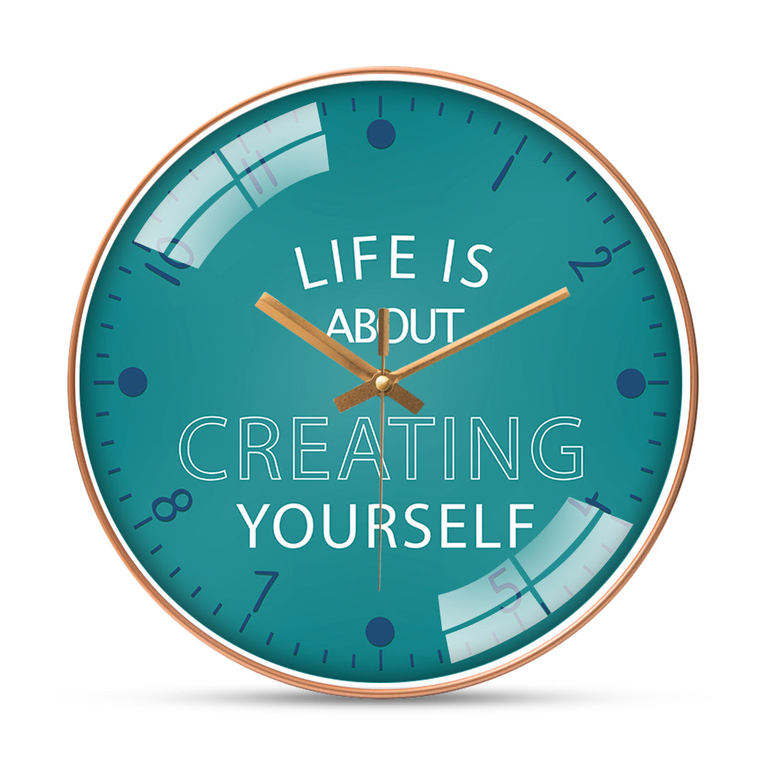 Vintage life quotes wall clock Hobby Decor Pvt Ltd