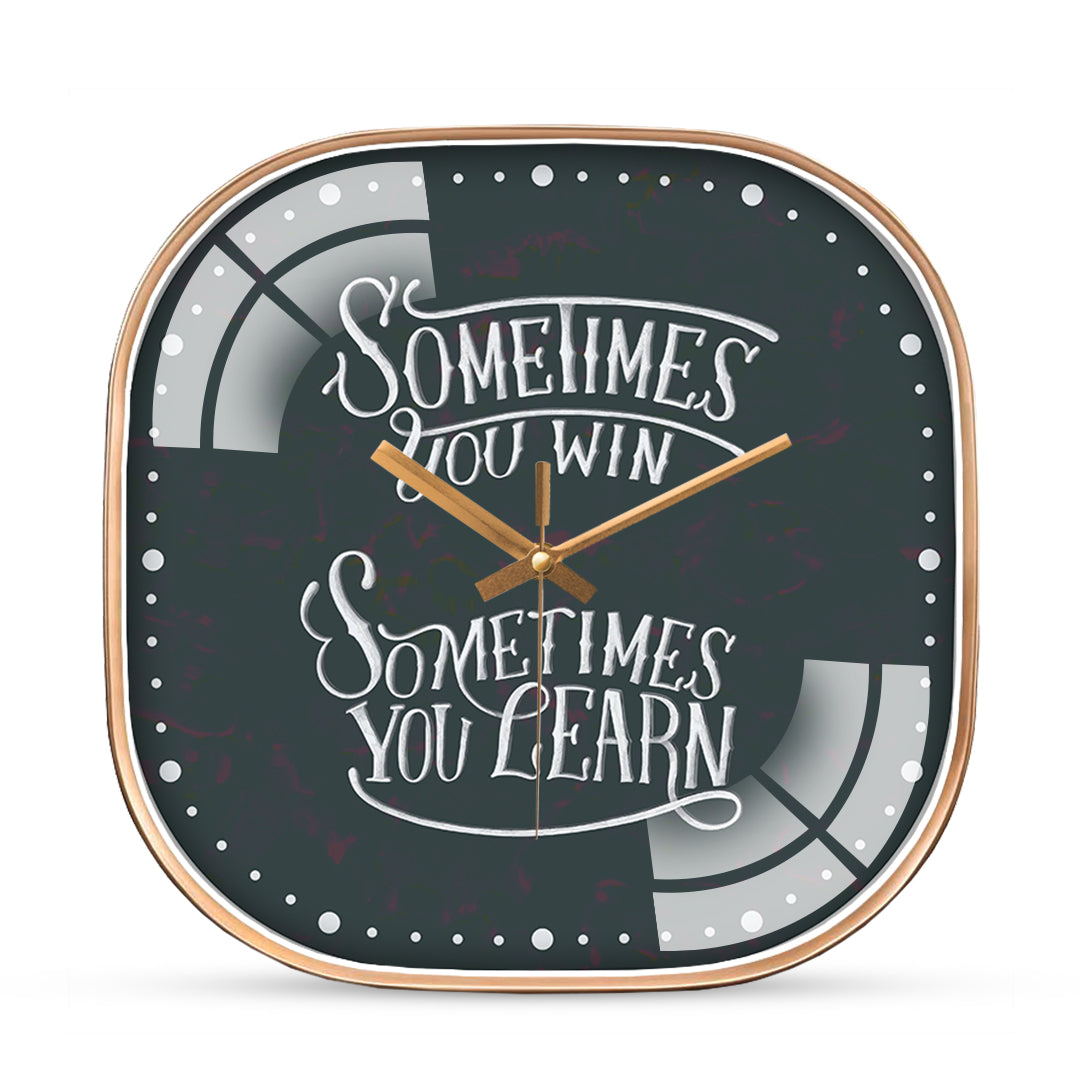 Learn teacher quotes wall clock Hobby Decor Pvt Ltd