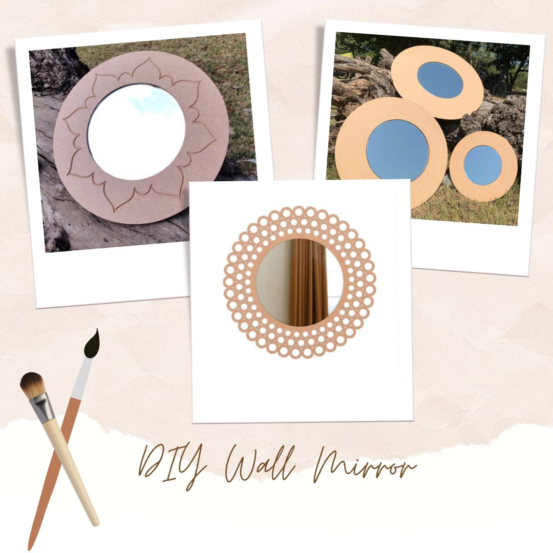 How To Make A Fabulous DIY Wall Mirror By MDF Bases - Hobby India ...