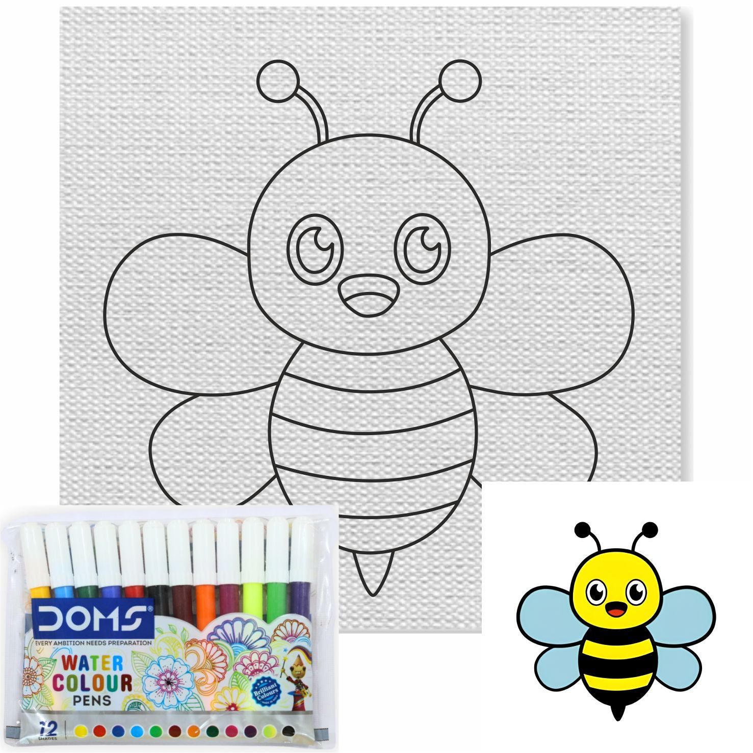 Honey Bee Canvas Kit– Hobby Decor Pvt Ltd