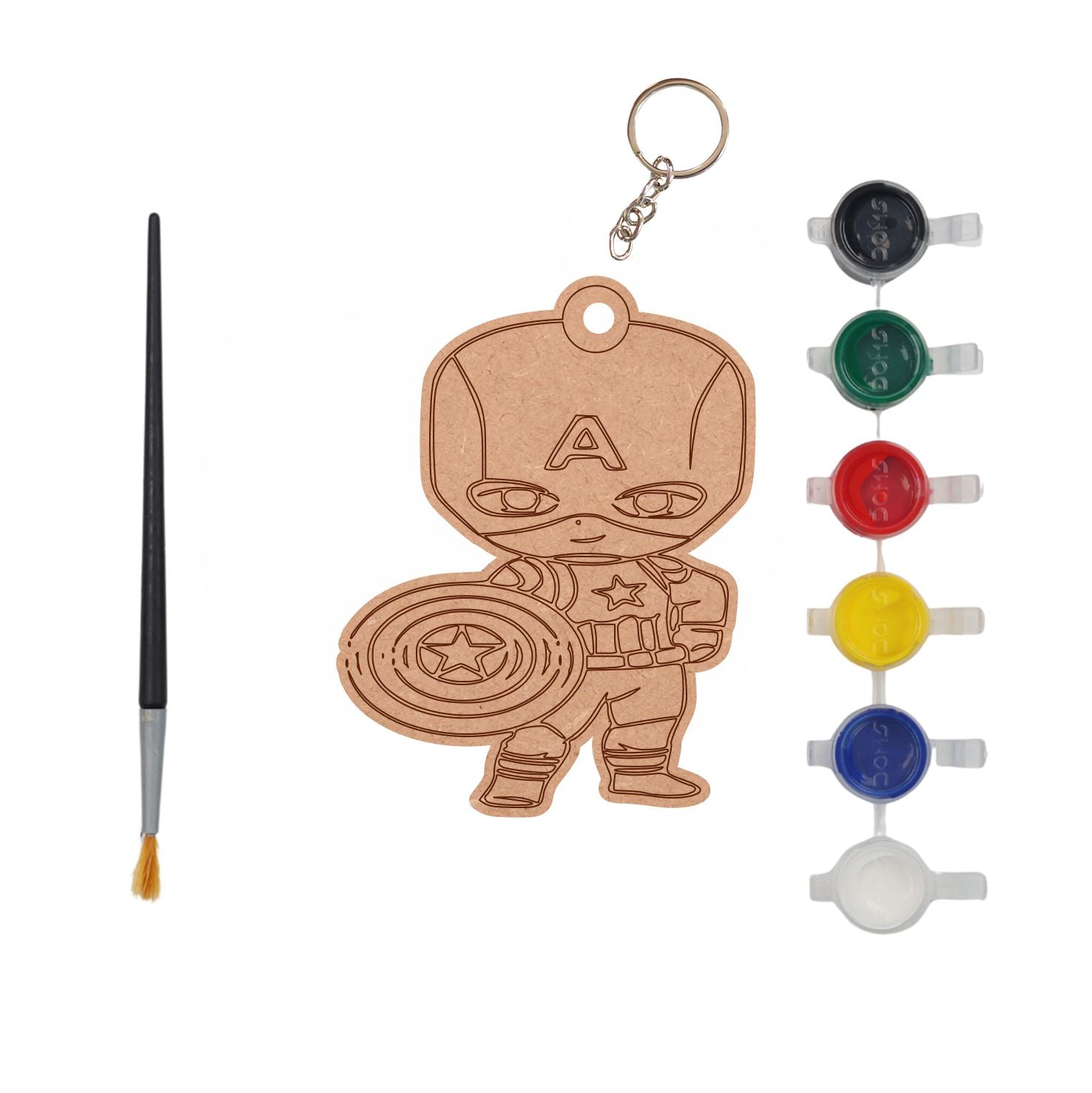 Captain America Keychain Kit– Hobby Decor Pvt Ltd