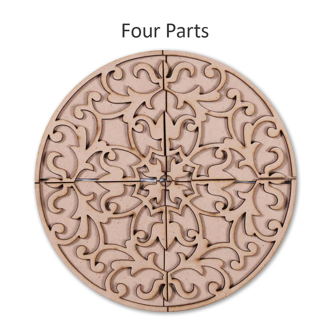 Buy Diya Design MDF Rangoli Cutouts Online At HobbyIndia– Hobby Decor ...