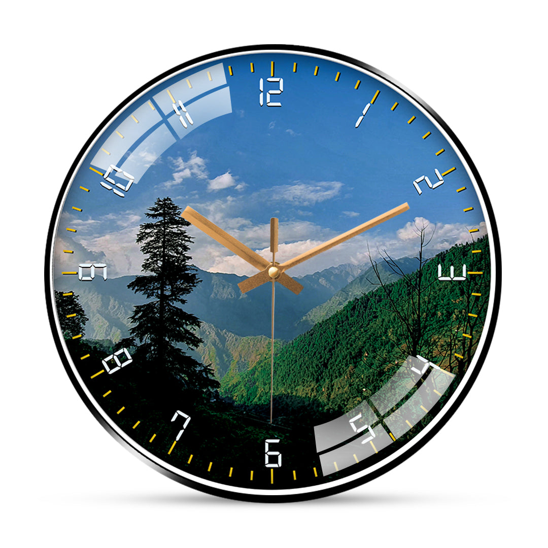 Trees manali wall clock– Hobby Decor Pvt Ltd