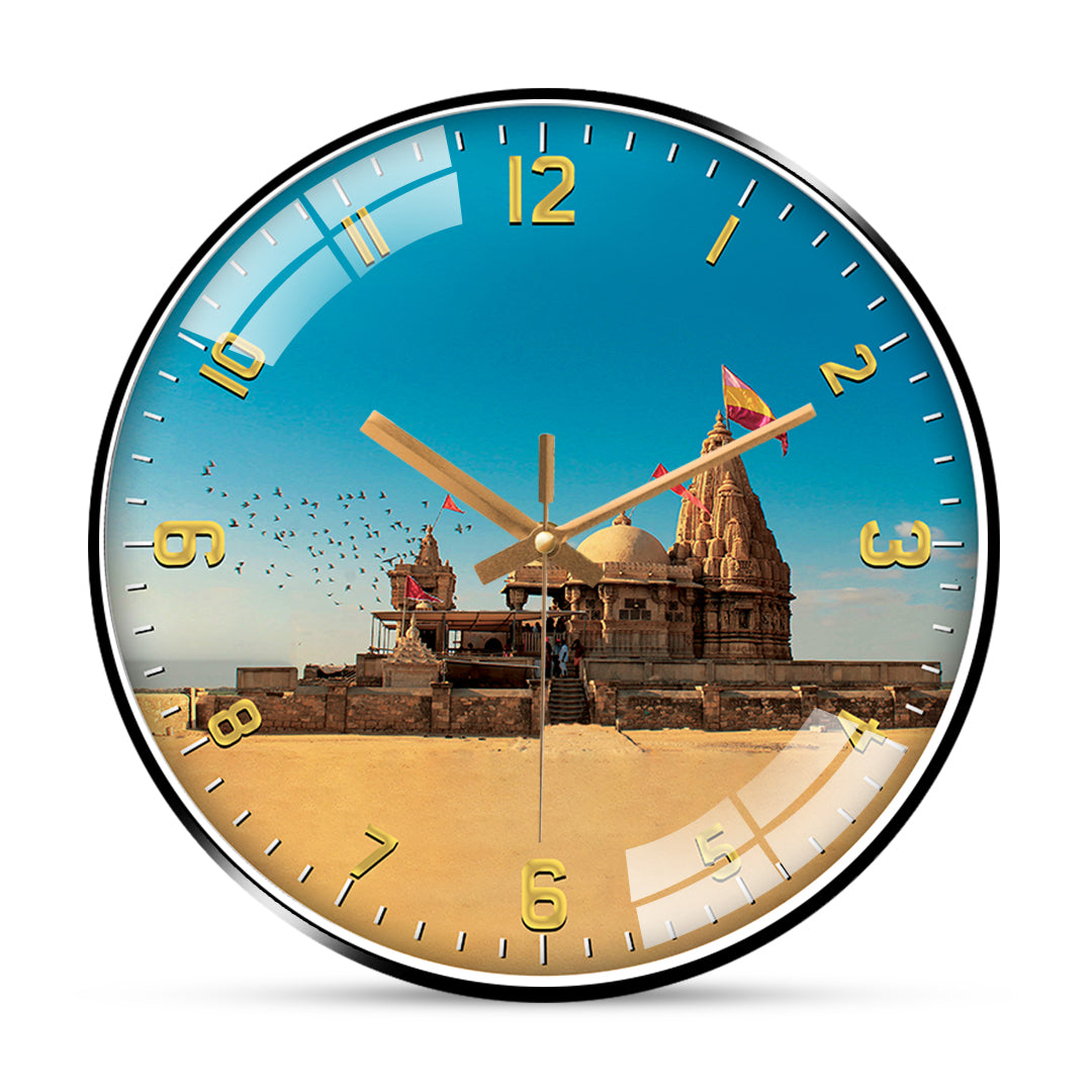 Rukmani temple dwarka wall clock Hobby Decor Pvt Ltd