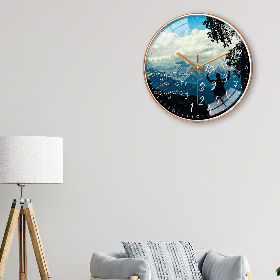 Cloud over manali wall clock– Hobby Decor Pvt Ltd