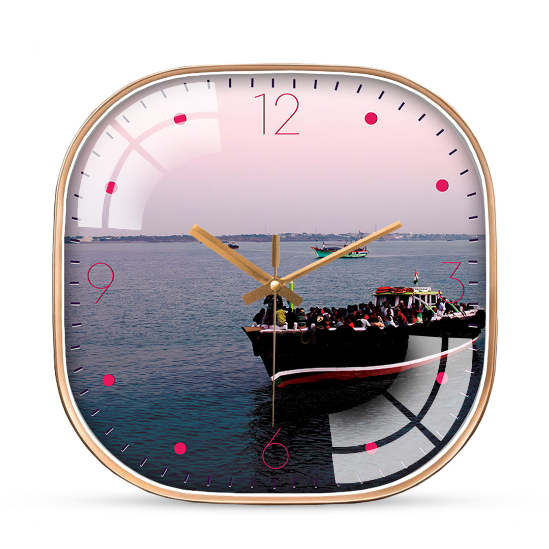 Evening dwarka wall clock Hobby Decor Pvt Ltd