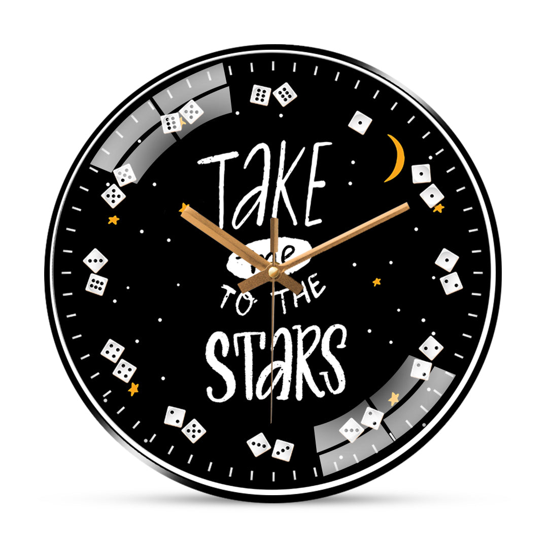 Romantic star quotes wall clock Hobby Decor Pvt Ltd