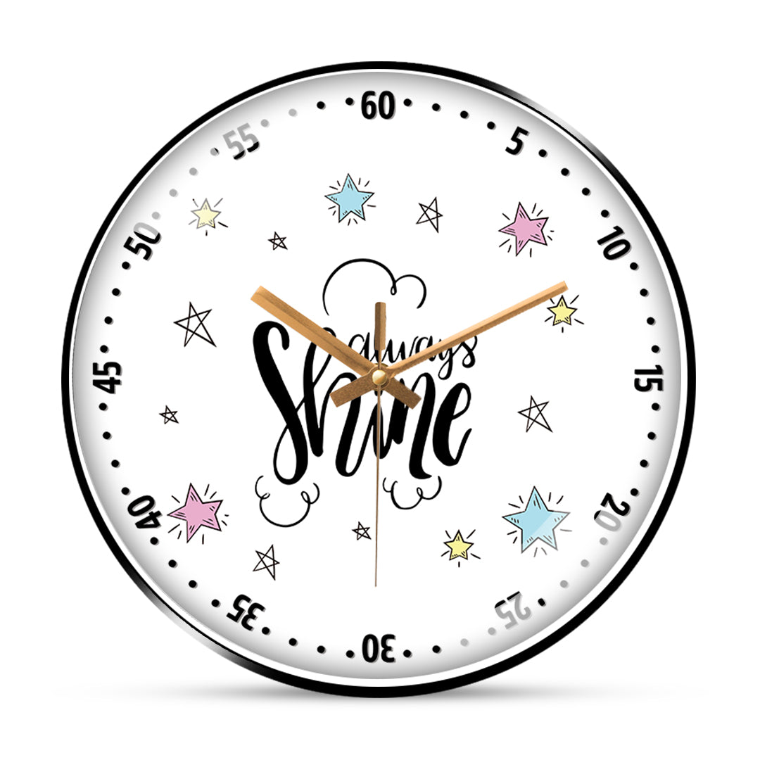 Sparkle star quotes wall clock Hobby Decor Pvt Ltd